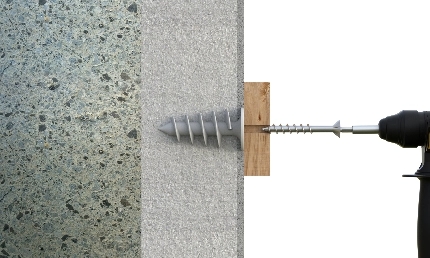 Proceso de instalación anclaje TE sistema SATE. Paso 5