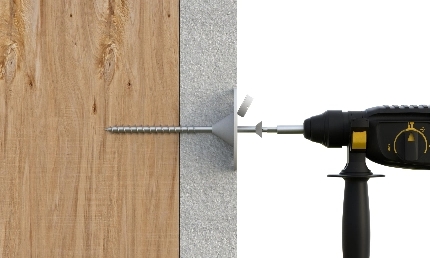 Proceso de instalación anclaje AIS-W sistema SATE. Paso 3