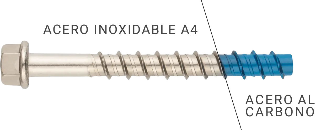Tornillos directo a hormigón bimetal TXE de INDEX