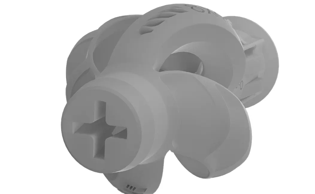 Detalle del material resistente, elástico y flexible del taco de Nylon® TN4S