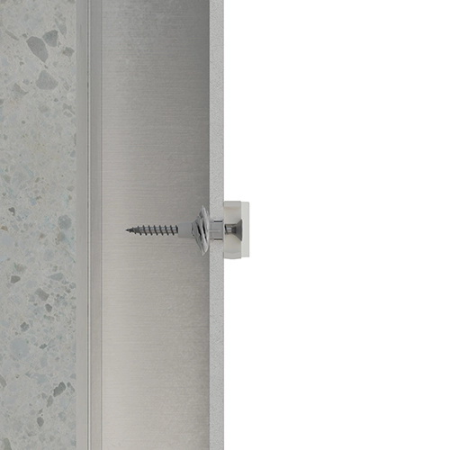 Paso 4 estado final del taco de Nylon® TN4S-A fijado sobre la placa de yeso