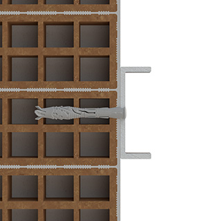Resultado instalación fijación plástica T-NUX