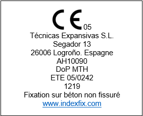 Etiqueta de Ejemplo Frances