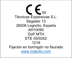 Etiqueta de ejemplo CE